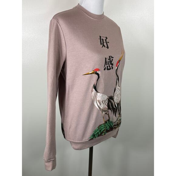 Blind Rooster, Mauve, Good Vibes Bird Sweatshirt, Size Small, Unisex - Picture 5 of 9